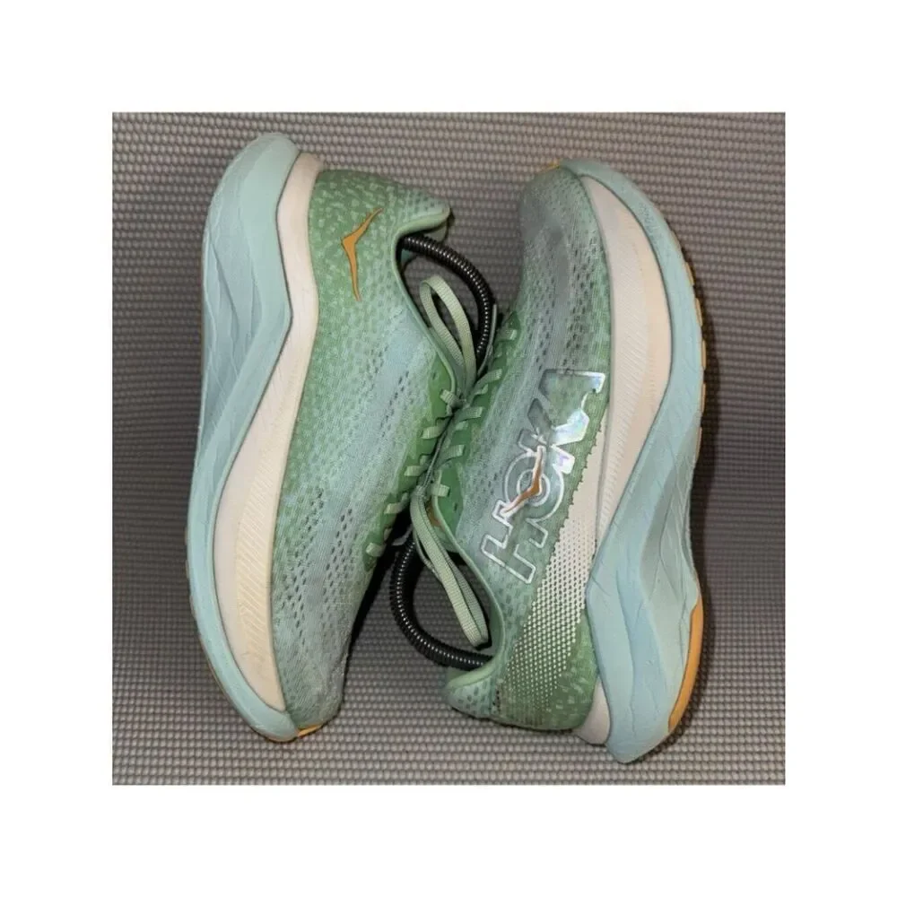 Hoka One One Mach X Green Athletic Trainer Running Shoe Women’s Size 8.5B
